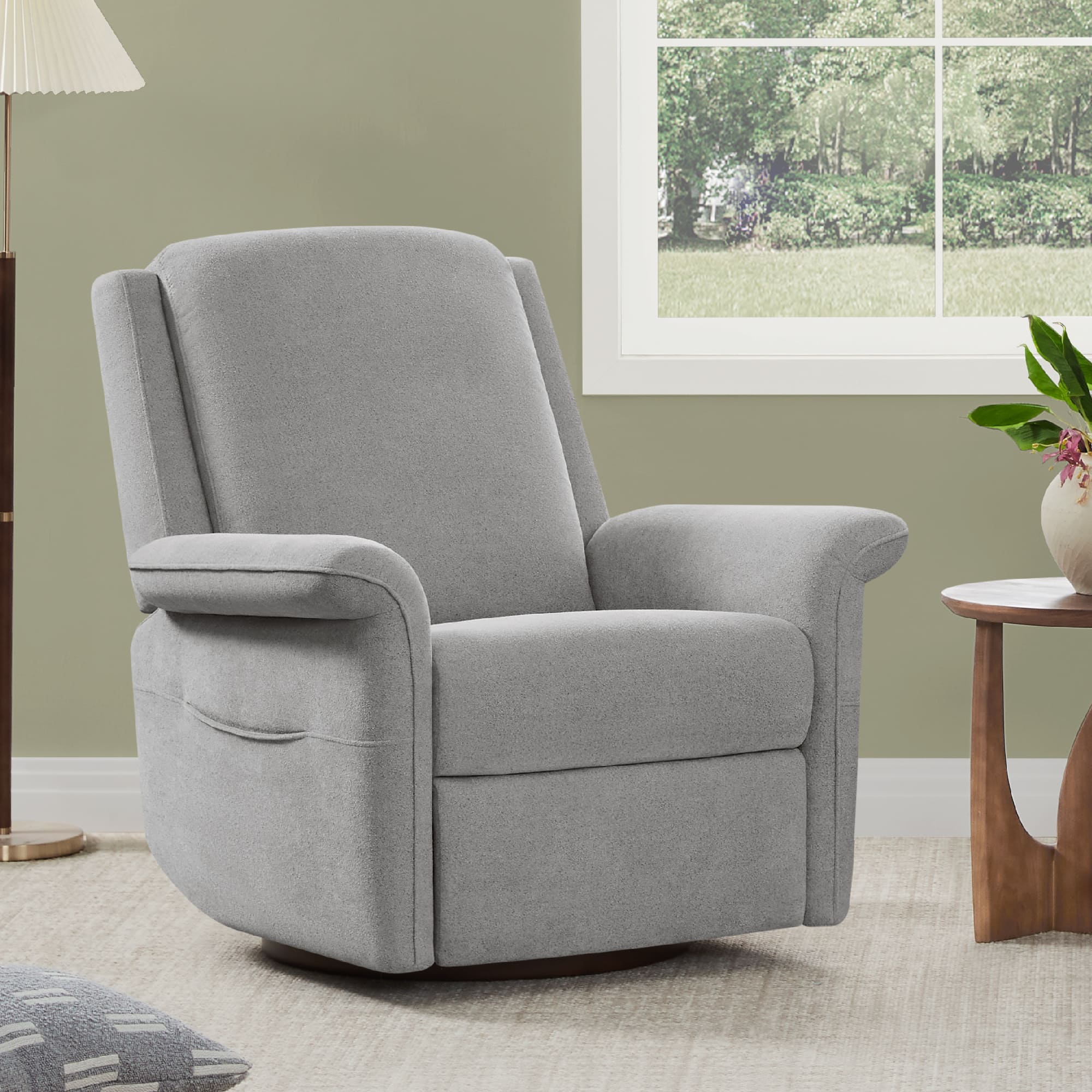 Mila Power Swivel Nursery Glider Recliner - Image 45