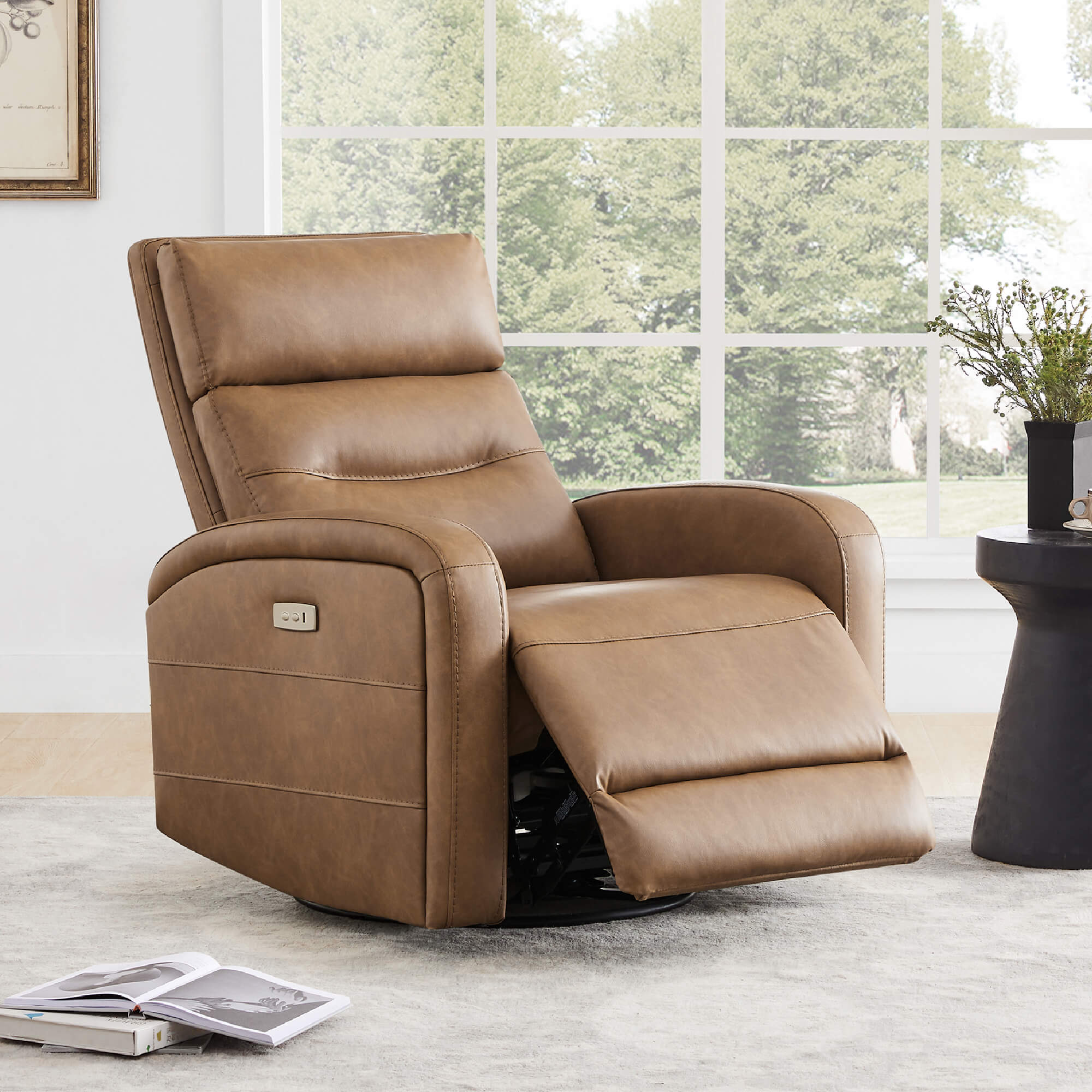 Theo Power Swivel Glider Recliner - Image 3
