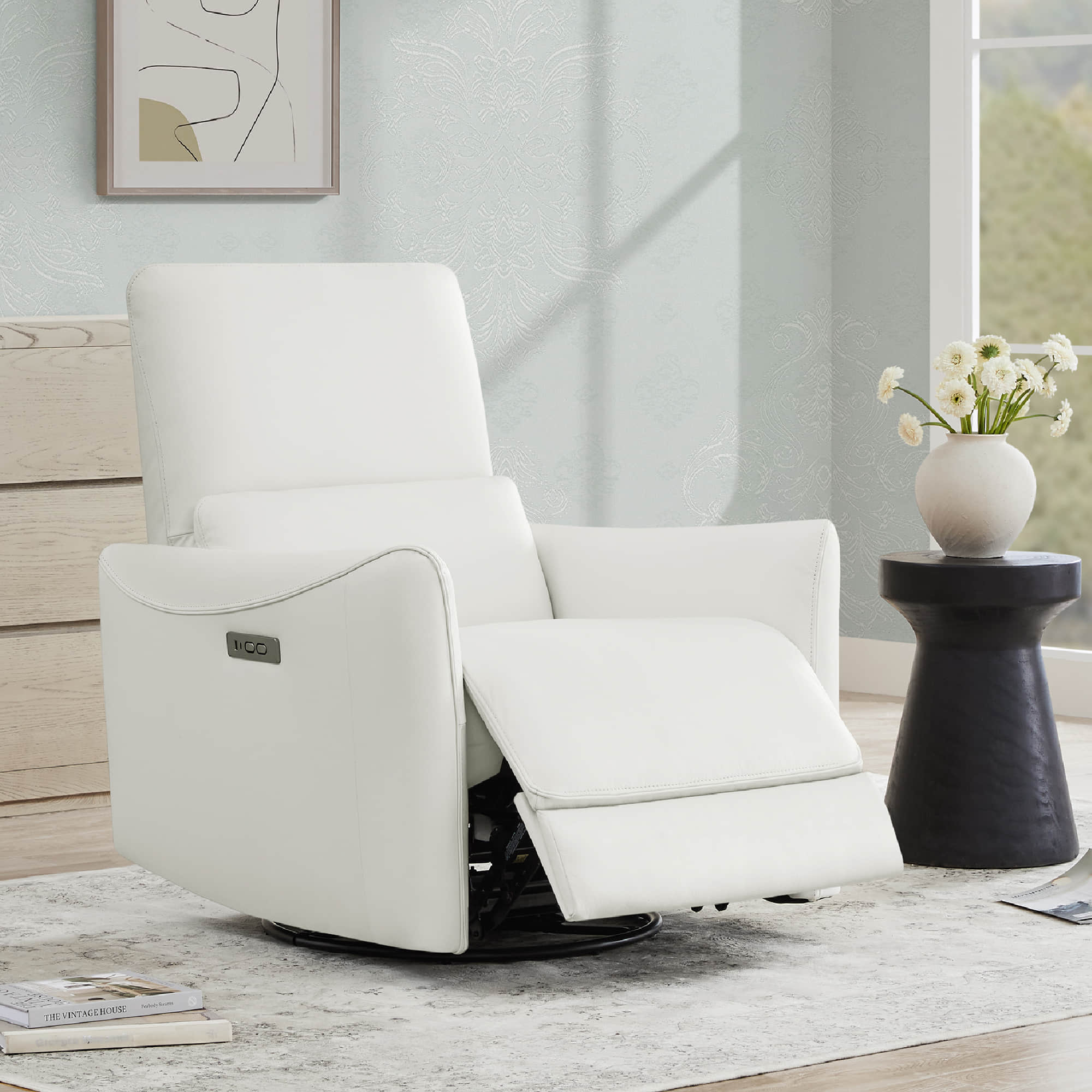 Tracee Power Swivel Nursery Glider Recliner - Image 103