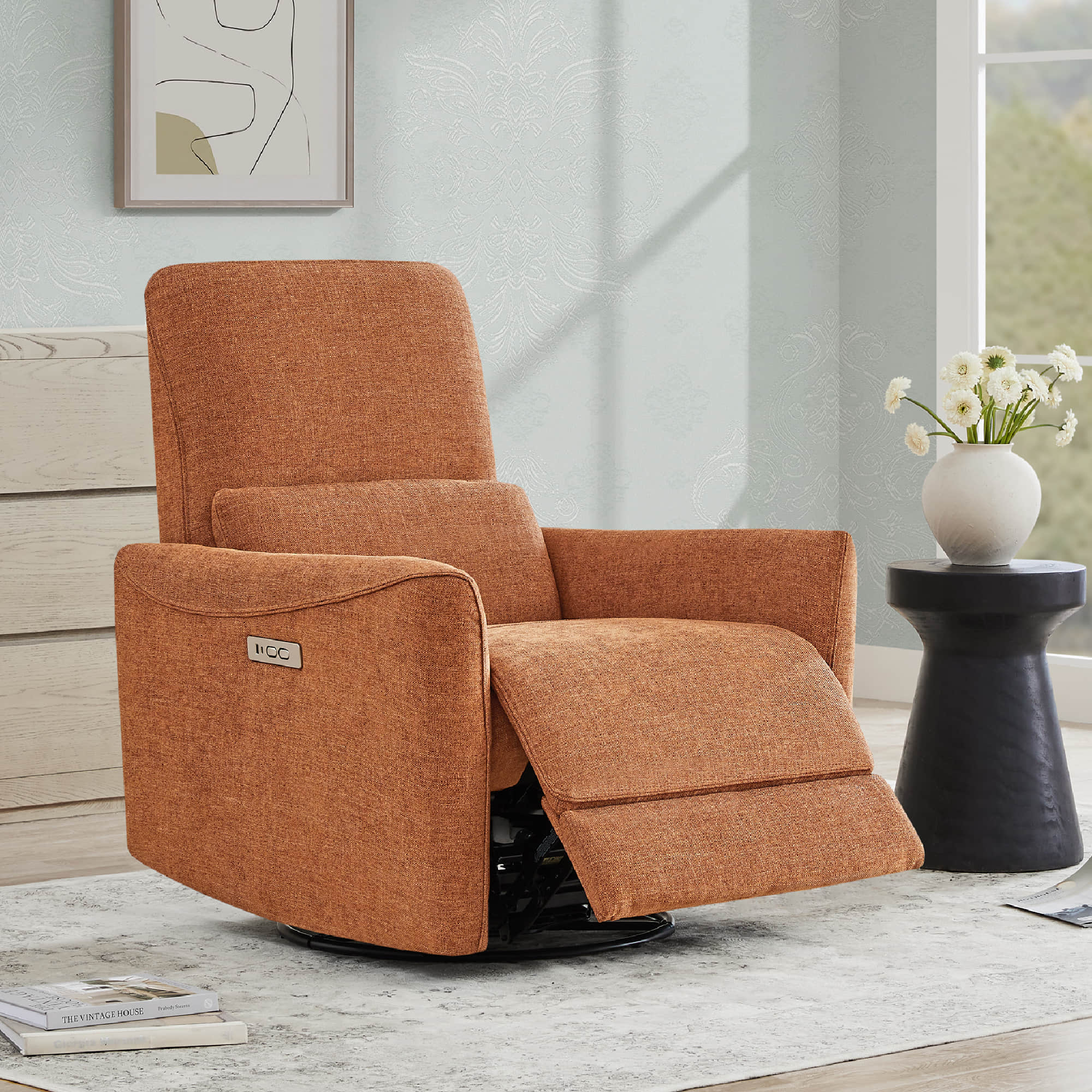 Tracee Power Swivel Nursery Glider Recliner - Image 83