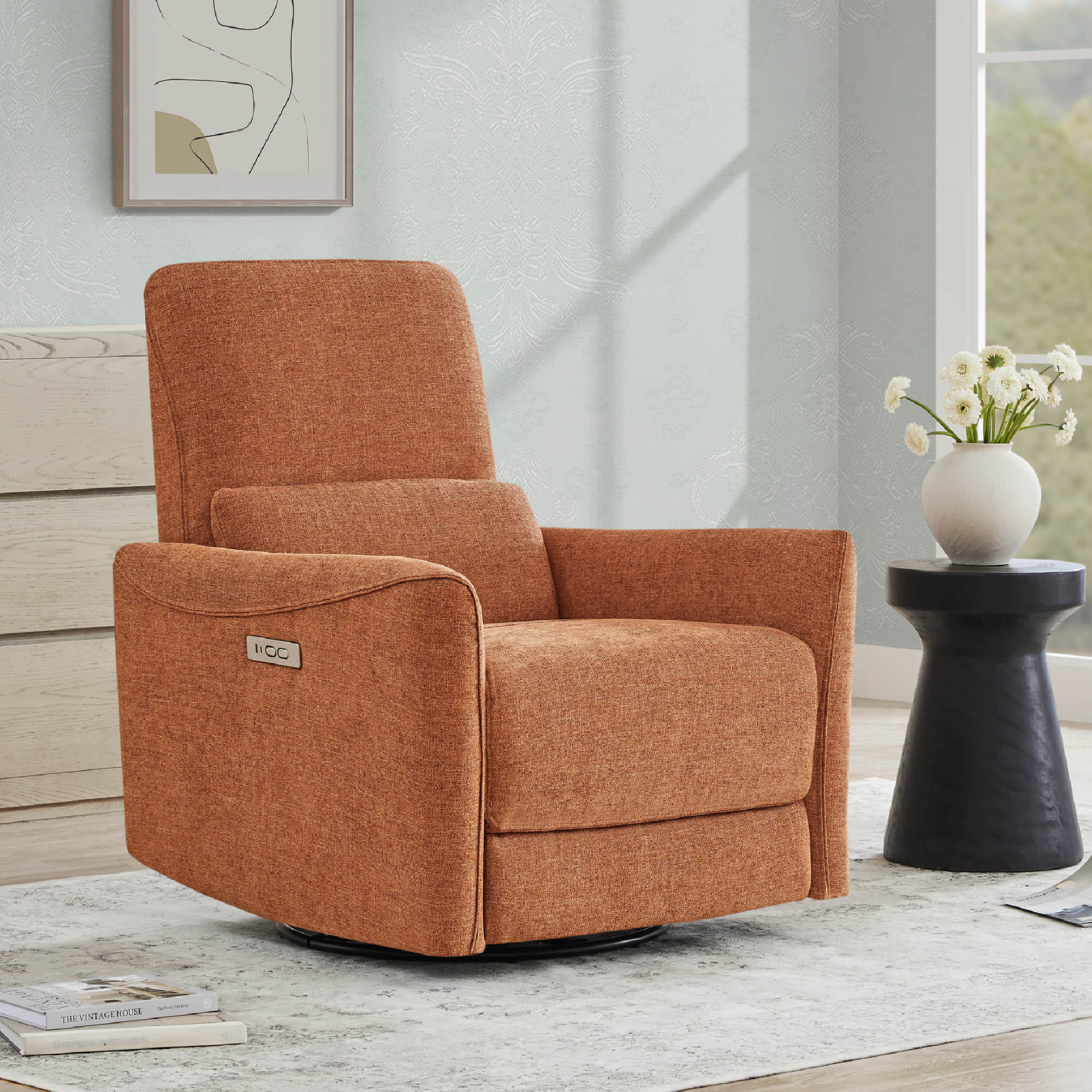 Tracee Power Swivel Nursery Glider Recliner - Image 84