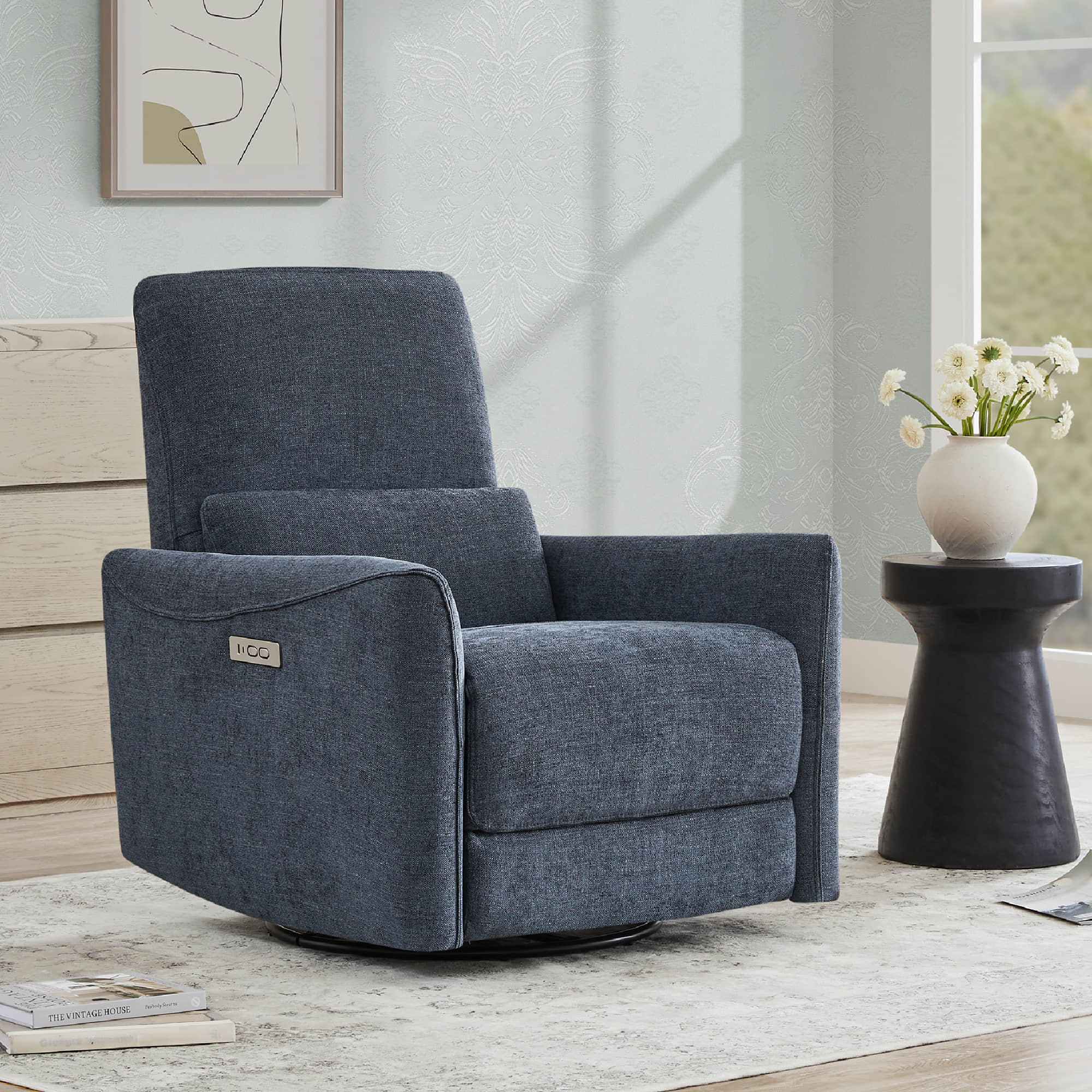 Tracee Power Swivel Nursery Glider Recliner - Image 87