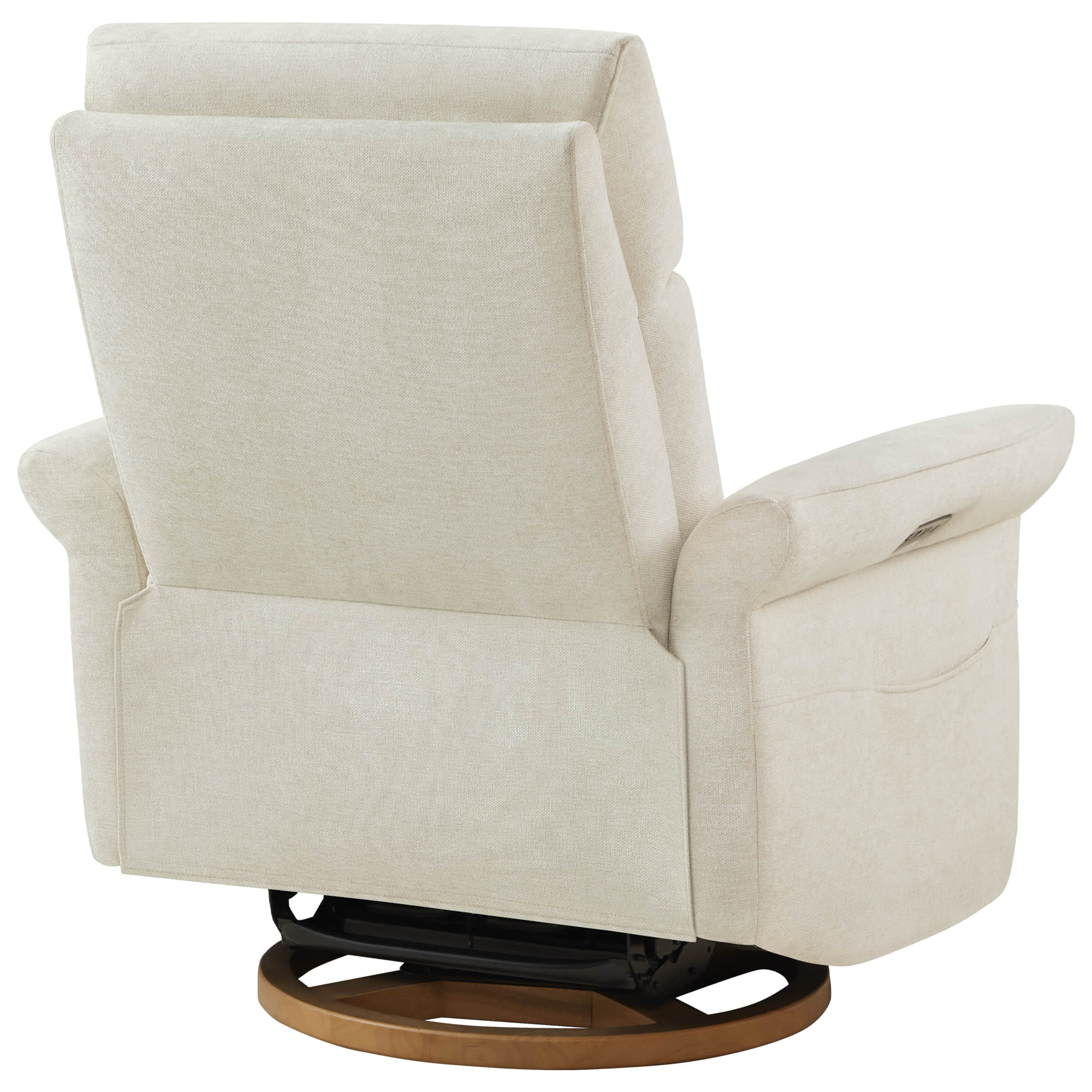 Vinca Modern Power Swivel Glider Recliner with Power Lumbar & Headrest - Image 40