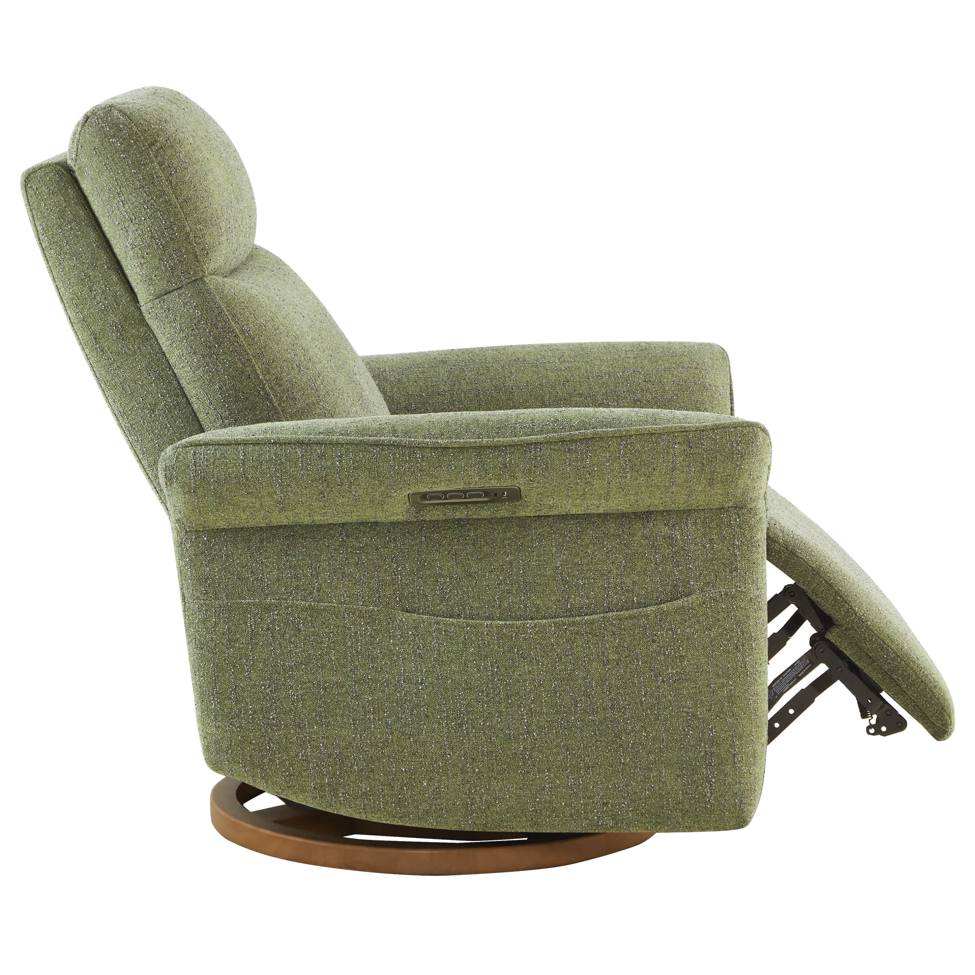 Vinca Modern Power Swivel Glider Recliner with Power Lumbar & Headrest - Image 44