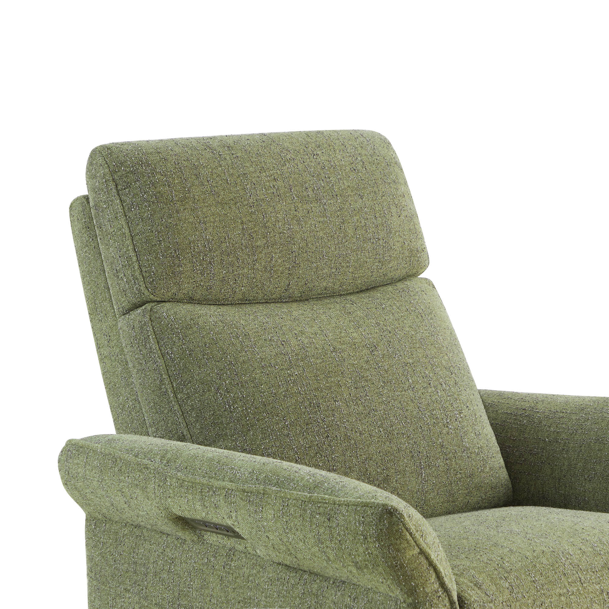 Vinca Modern Power Swivel Glider Recliner with Power Lumbar & Headrest - Image 45