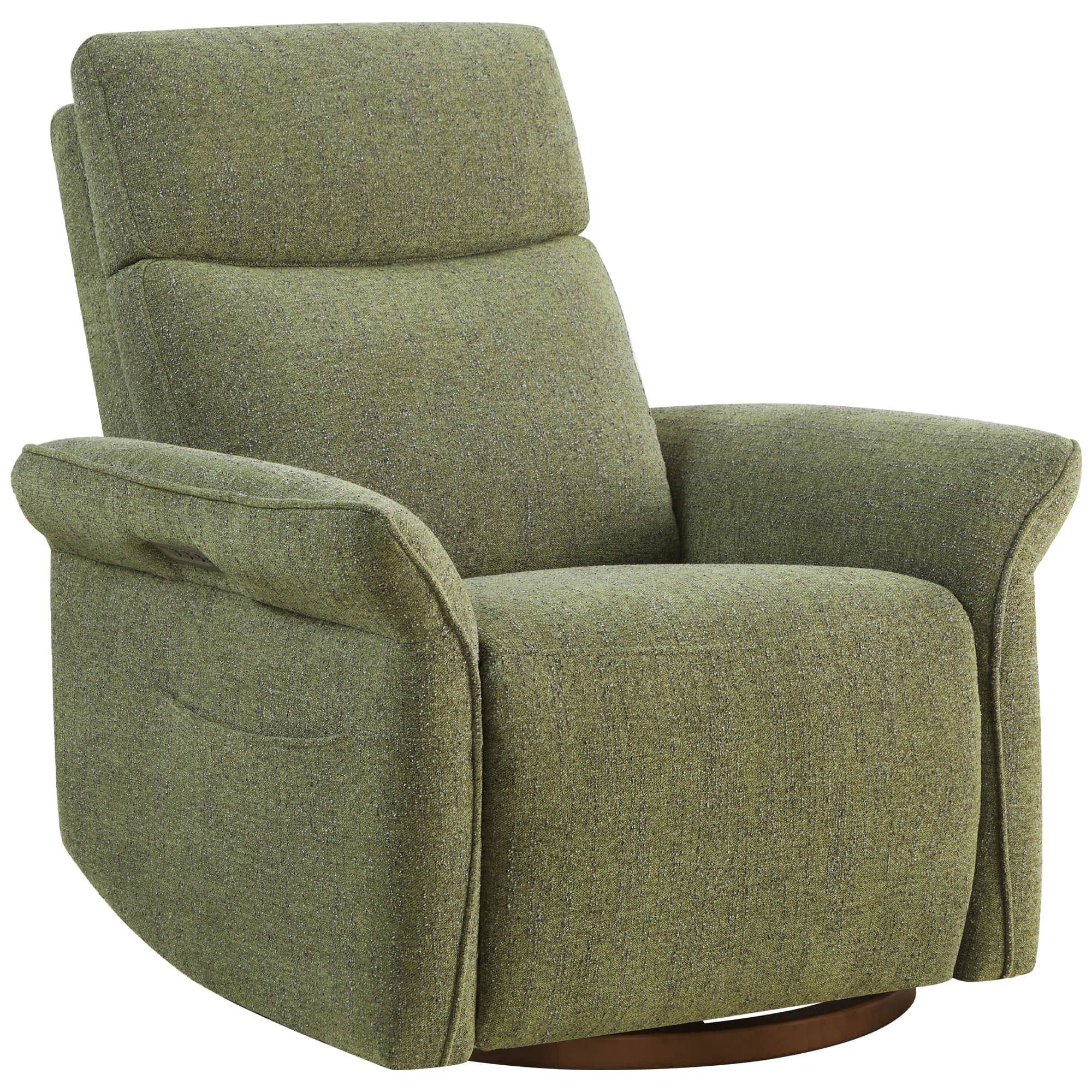 Vinca Modern Power Swivel Glider Recliner with Power Lumbar & Headrest - Image 50