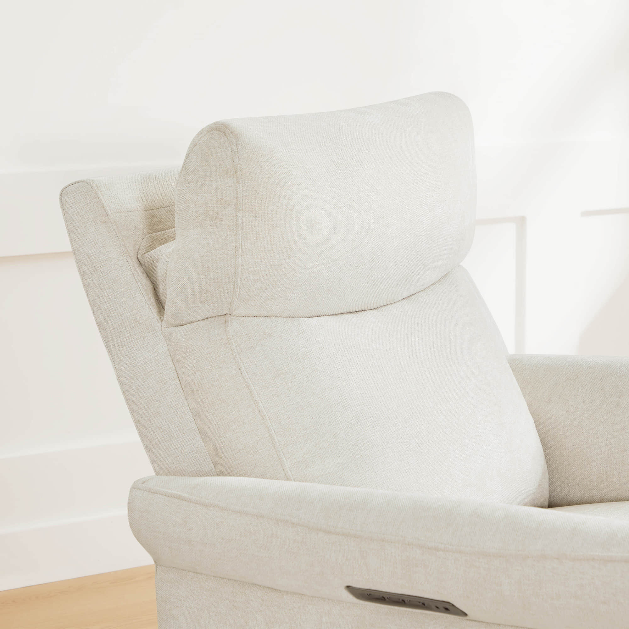 Vinca Modern Power Swivel Glider Recliner with Power Lumbar & Headrest - Image 59