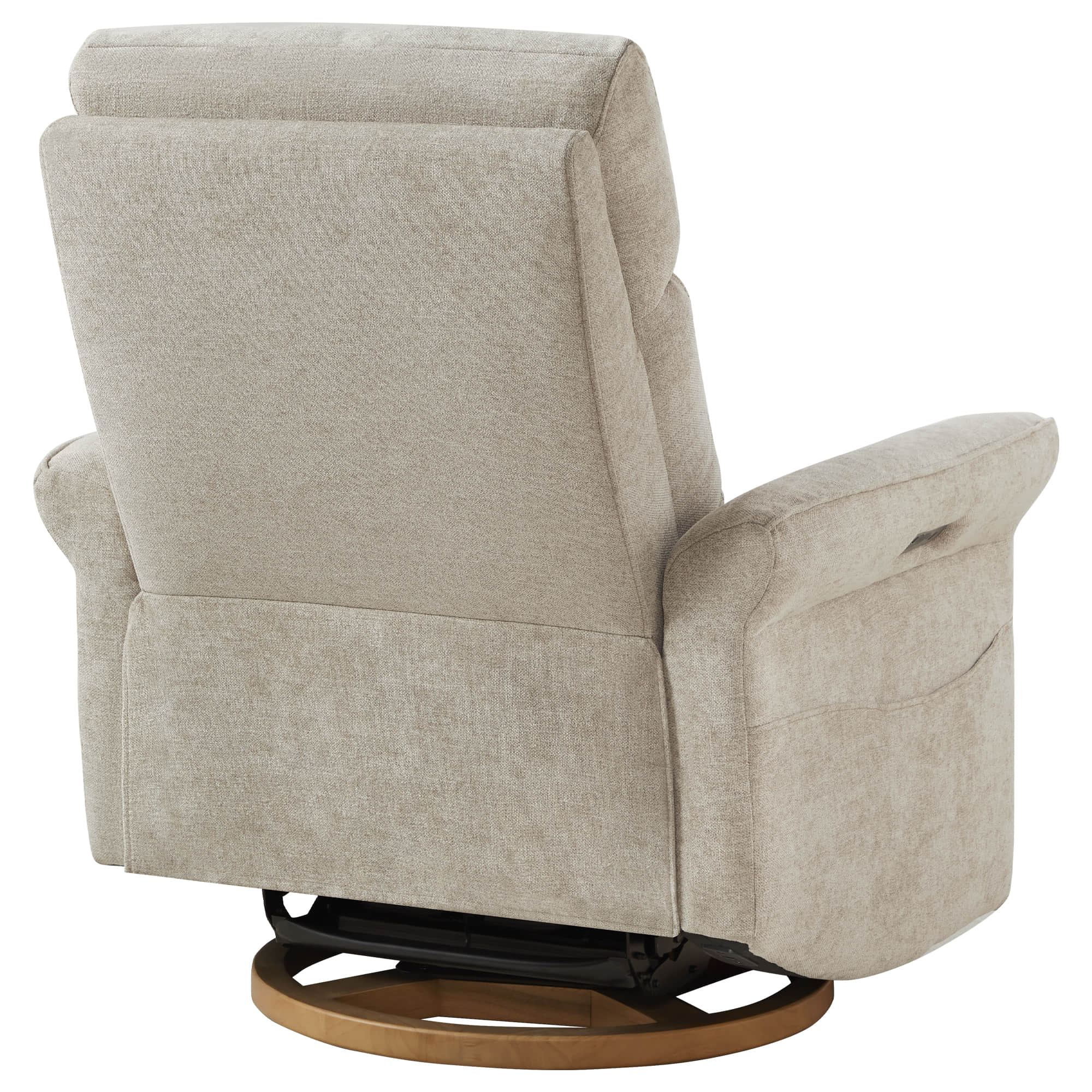 Vinca Power Swivel Nursery Glider Recliner with Power Lumbar & Headrest - Image 23