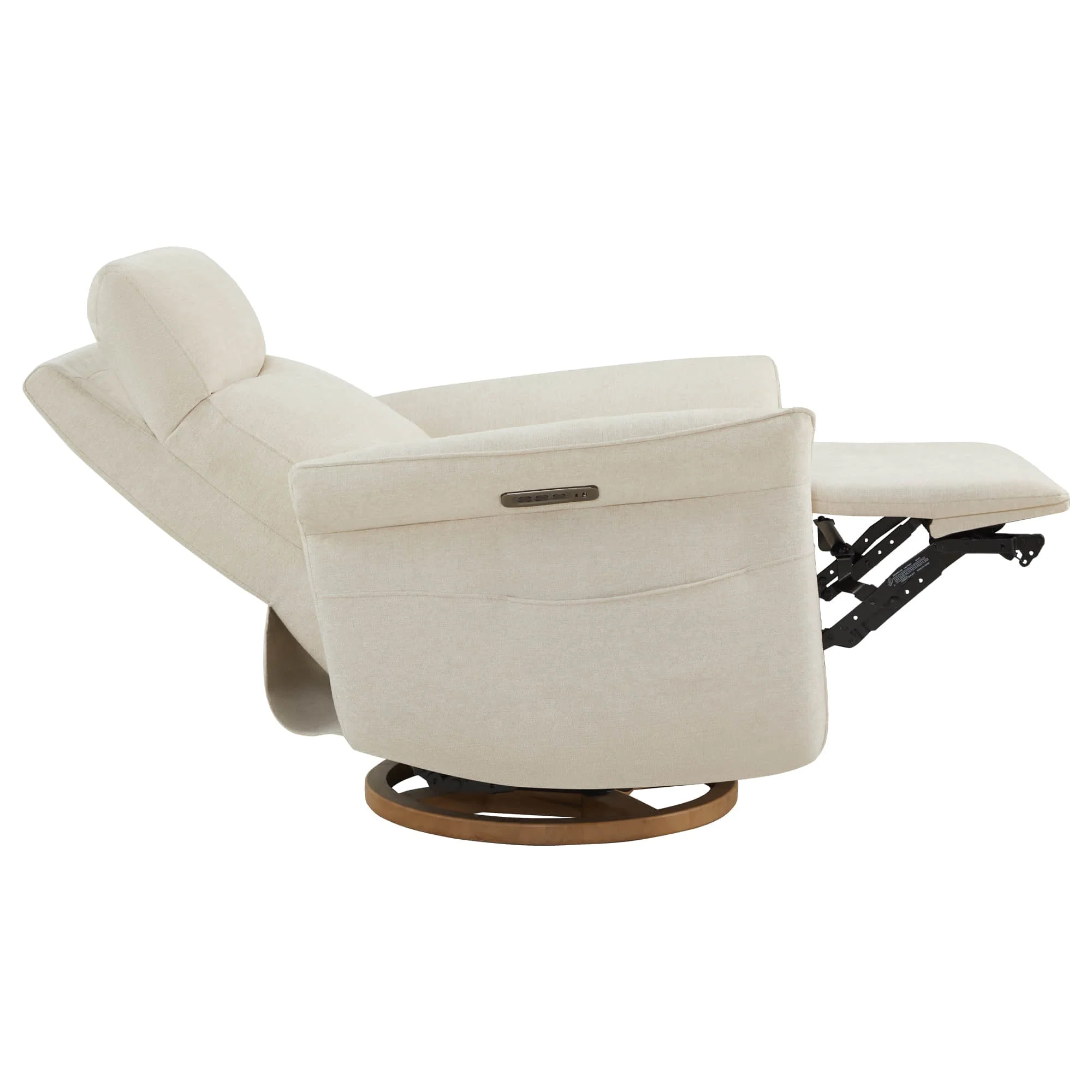 Vinca Power Swivel Nursery Glider Recliner with Power Lumbar & Headrest - Image 29