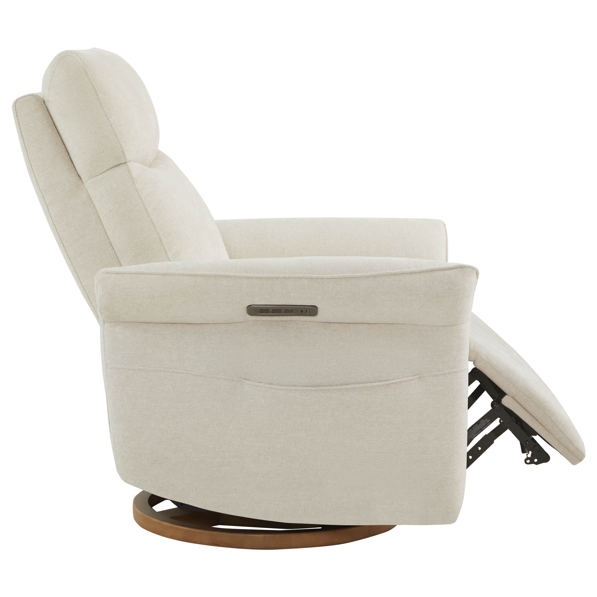 Vinca Power Swivel Nursery Glider Recliner with Power Lumbar & Headrest - Image 30