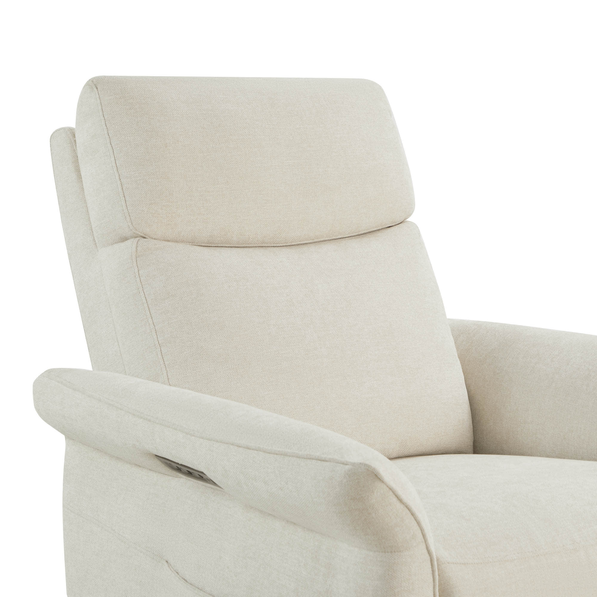 Vinca Power Swivel Nursery Glider Recliner with Power Lumbar & Headrest - Image 35